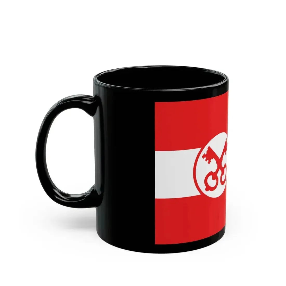 Flag of Leiden The Holland city of the oldest Dutch university Leiden University and Birthplace of Rembrandt Rembrandt Netherlands - Black Coffee Mug - Go Mug Yourself