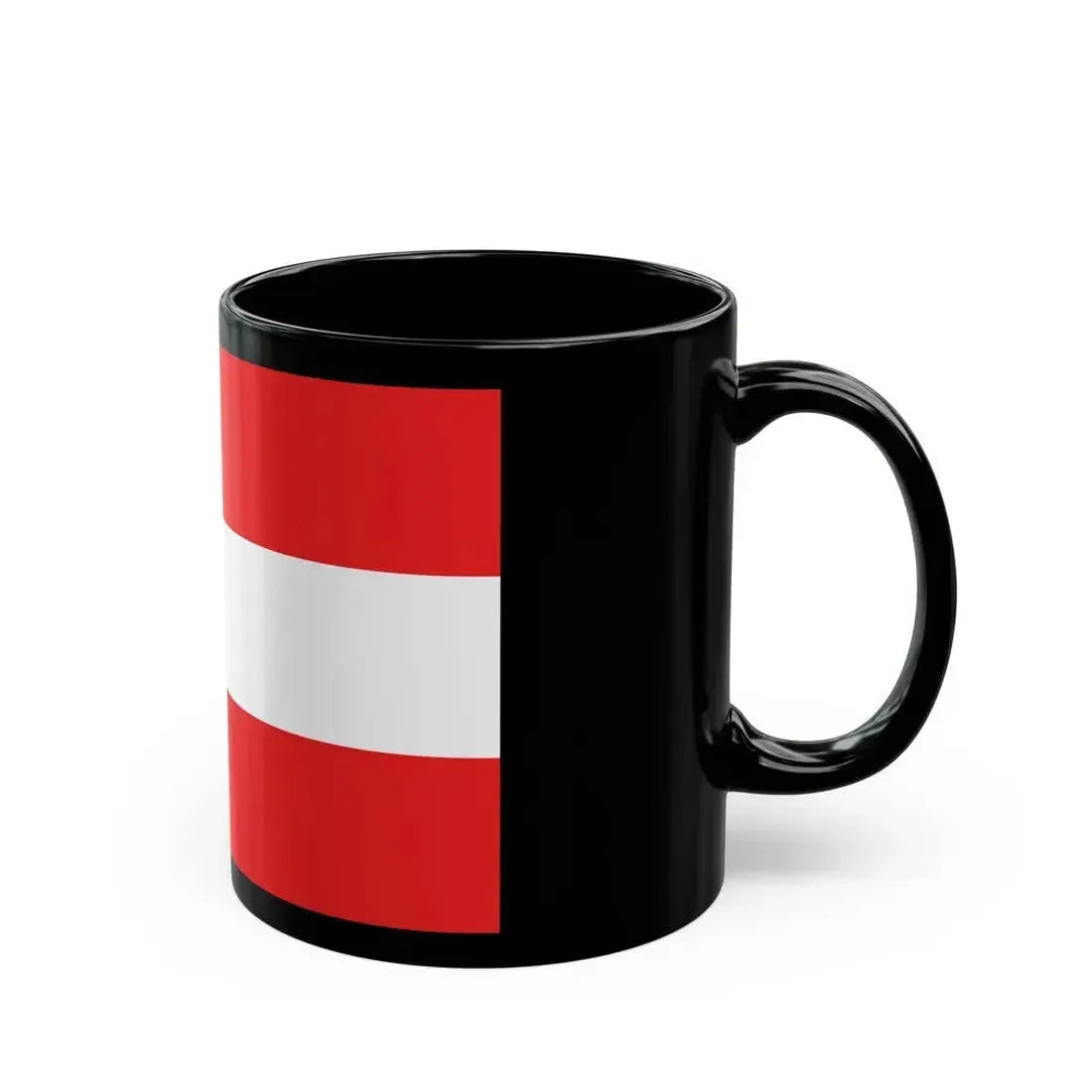 Flag of Leiden The Holland city of the oldest Dutch university Leiden University and Birthplace of Rembrandt Rembrandt Netherlands - Black Coffee Mug - Go Mug Yourself