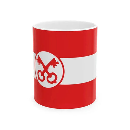 Flag of Leiden The Holland city of the oldest Dutch university Leiden University and Birthplace of Rembrandt Rembrandt Netherlands - White Coffee Mug 11oz - Go Mug Yourself