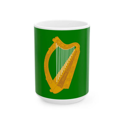 Flag of Leinster bright (Ireland) White Coffee Mug 15oz - Go Mug Yourself
