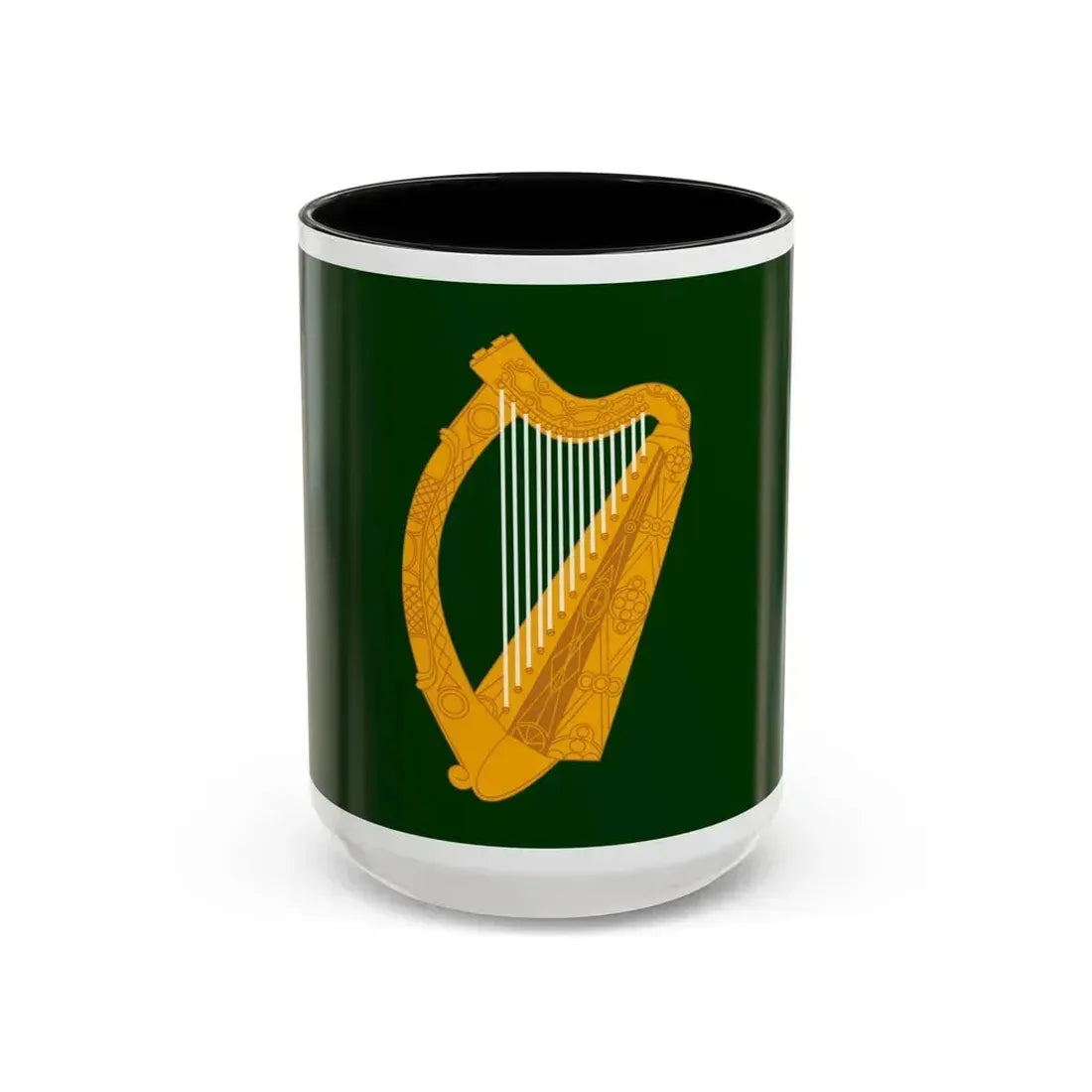 Flag of Leinster Ireland - Accent Coffee Mug 15oz Black - Go Mug Yourself