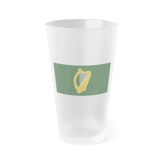 Flag of Leinster Ireland - Frosted Pint Glass 16oz 16oz Frosted - Go Mug Yourself