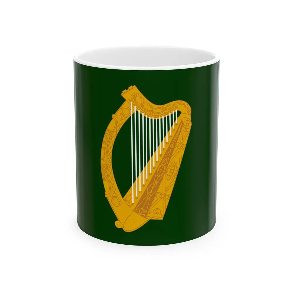 Flag of Leinster Ireland - White Coffee Mug-11oz-Go Mug Yourself