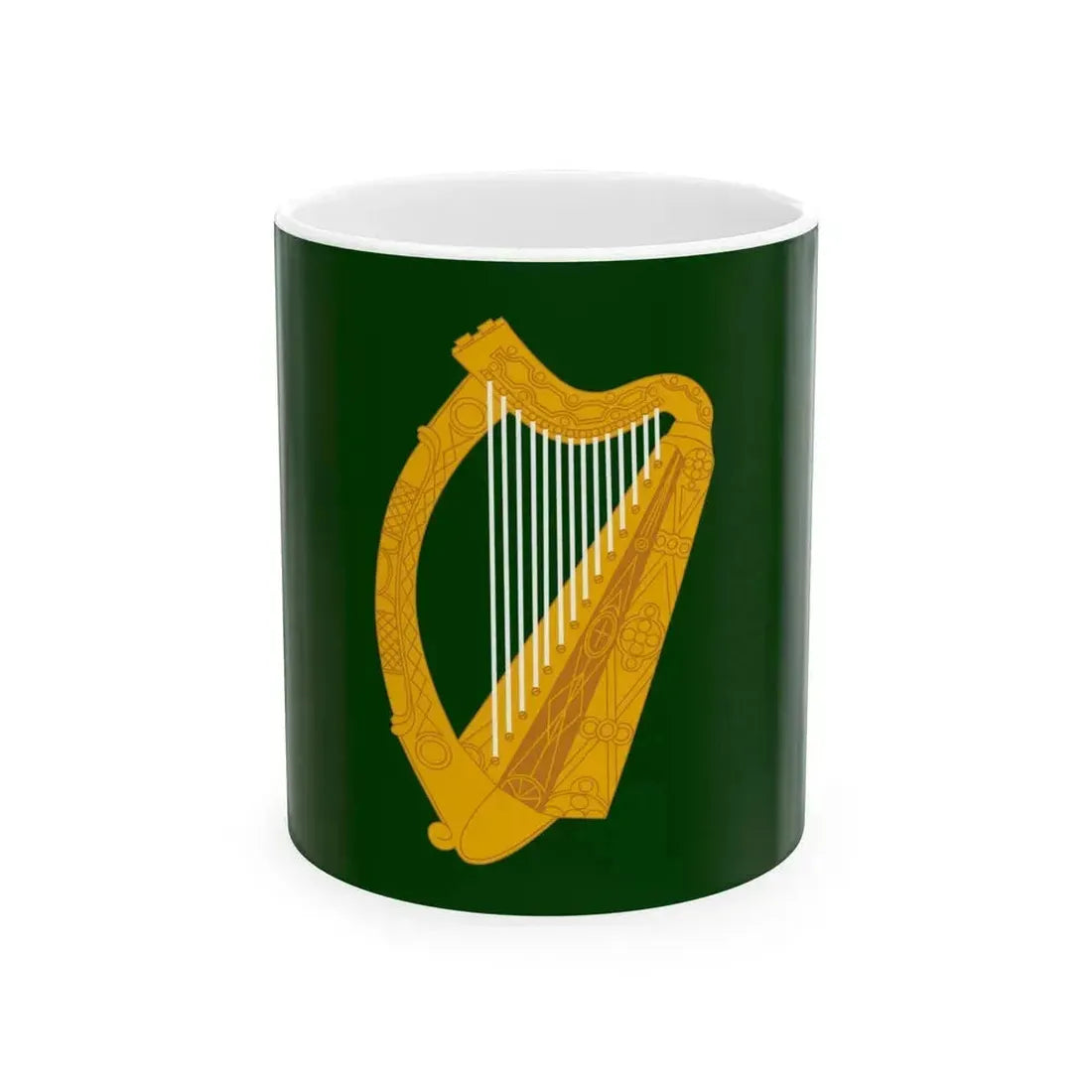 Flag of Leinster Ireland - White Coffee Mug 11oz - Go Mug Yourself