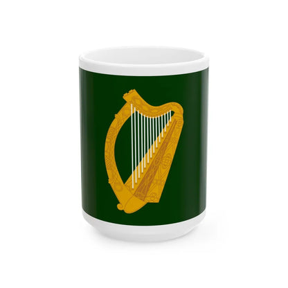 Flag of Leinster Ireland - White Coffee Mug-15oz-Go Mug Yourself