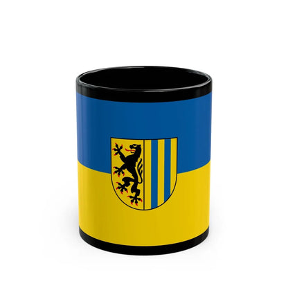 Flag of Leipzig 2 Germany - Black Coffee Mug-11oz-Go Mug Yourself