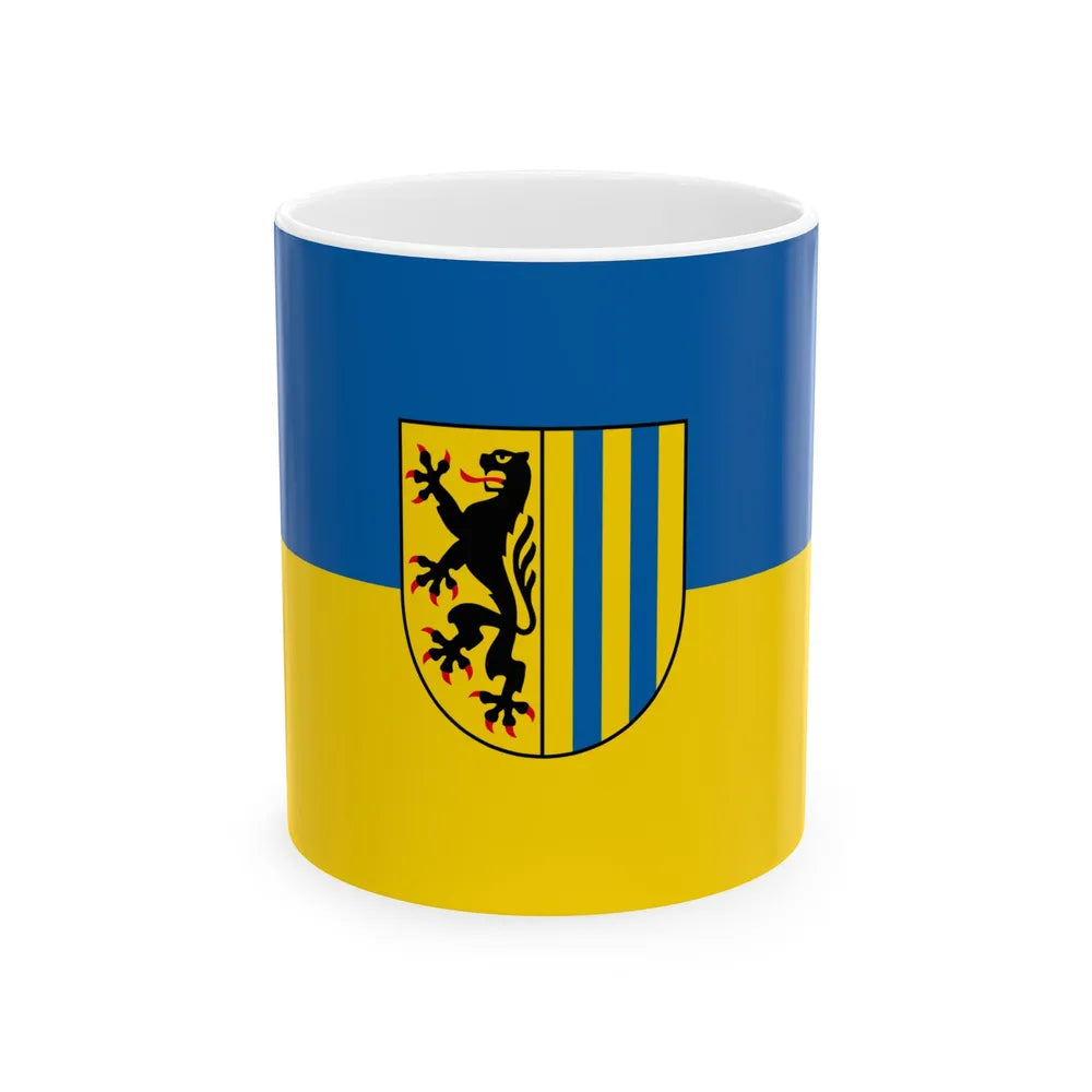 Flag of Leipzig 2 Germany - White Coffee Mug-11oz-Go Mug Yourself