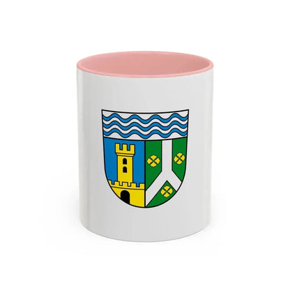 Flag of Leipzig Germany - Accent Coffee Mug 11oz Pink - Go Mug Yourself