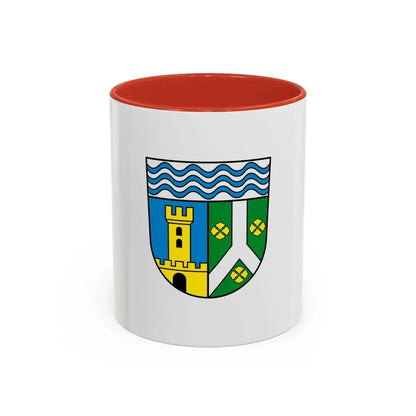 Flag of Leipzig Germany - Accent Coffee Mug 11oz Red - Go Mug Yourself