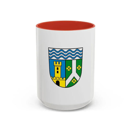 Flag of Leipzig Germany - Accent Coffee Mug 15oz Red - Go Mug Yourself