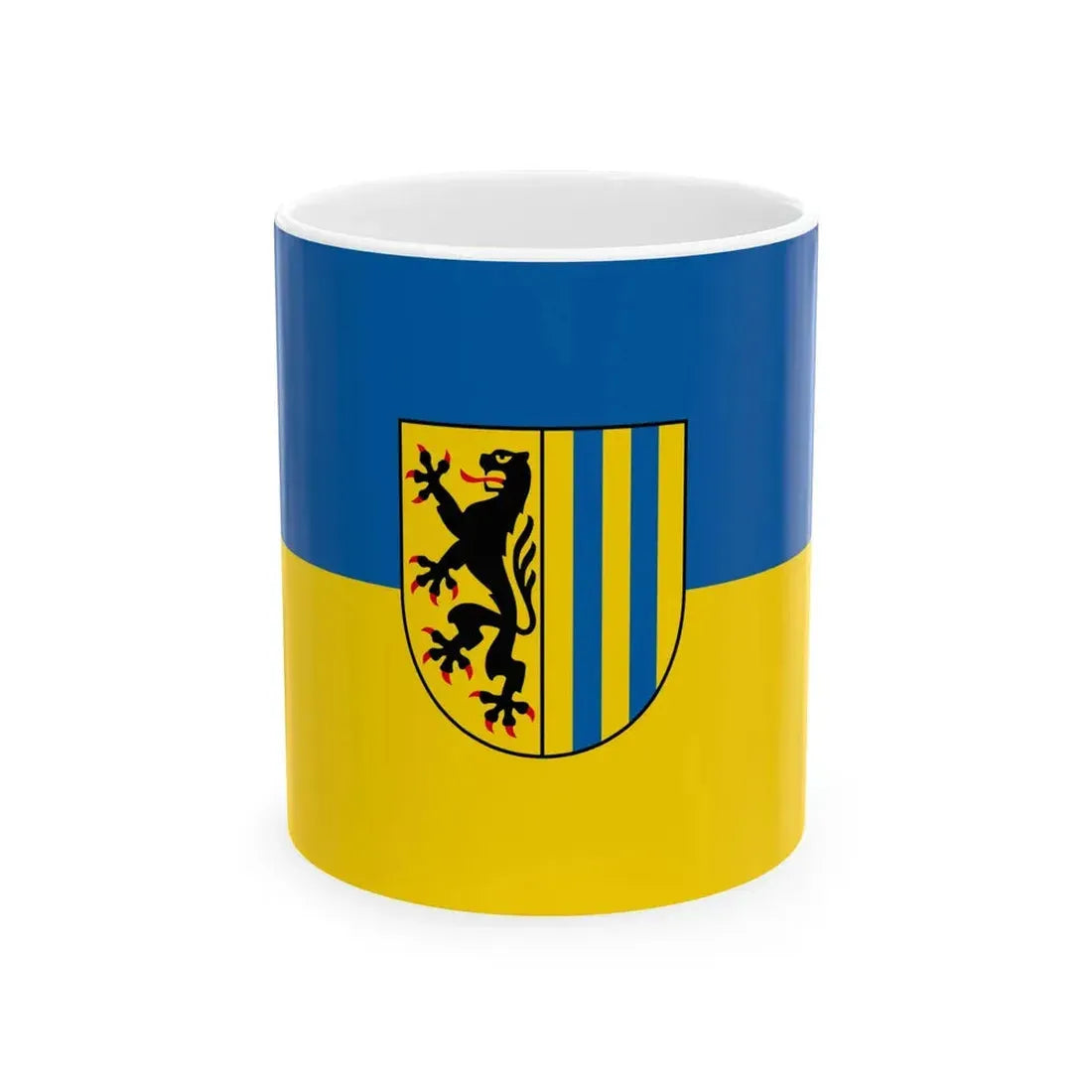 Flag of Leipzig (Germany) White Coffee Mug 11oz - Go Mug Yourself