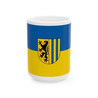 Flag of Leipzig (Germany) White Coffee Mug 15oz - Go Mug Yourself