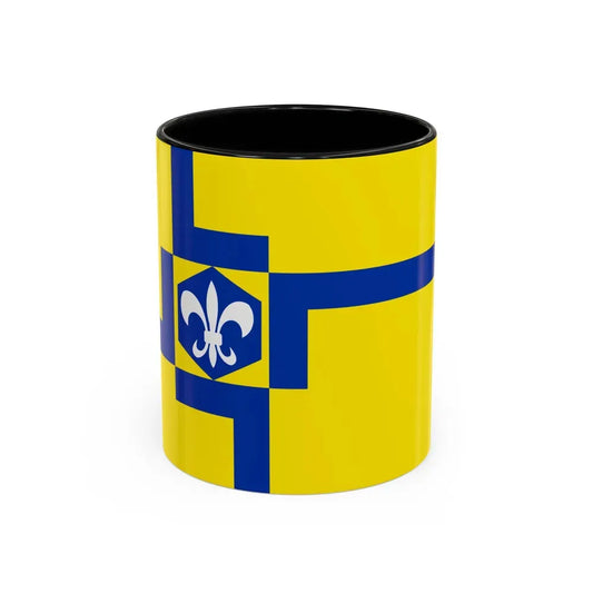 Flag of Lelystad the capital of the province of Flevoland Netherlands - Accent Coffee Mug 11oz Black - Go Mug Yourself