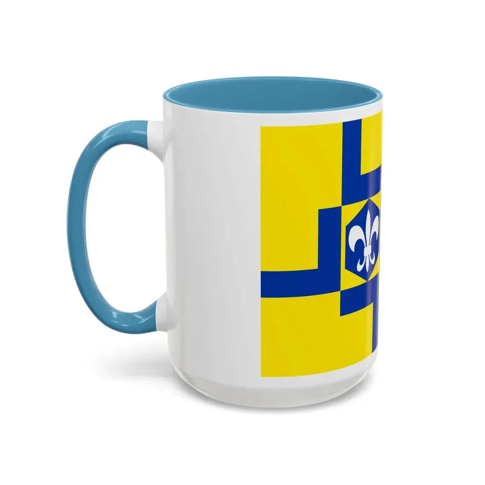 Flag of Lelystad the capital of the province of Flevoland Netherlands - Accent Coffee Mug - Go Mug Yourself