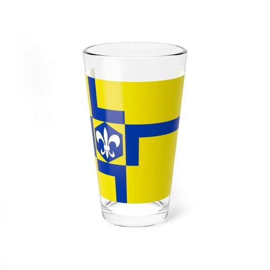 Flag of Lelystad the capital of the province of Flevoland Netherlands - Pint Glass 16oz 16oz - Go Mug Yourself