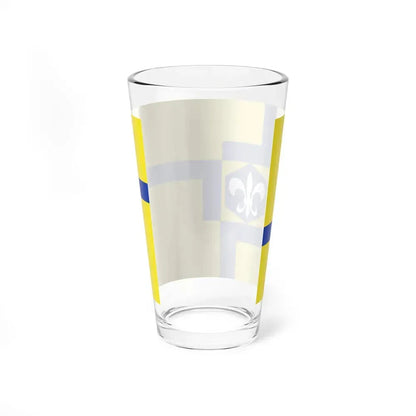Flag of Lelystad the capital of the province of Flevoland Netherlands - Pint Glass 16oz - Go Mug Yourself