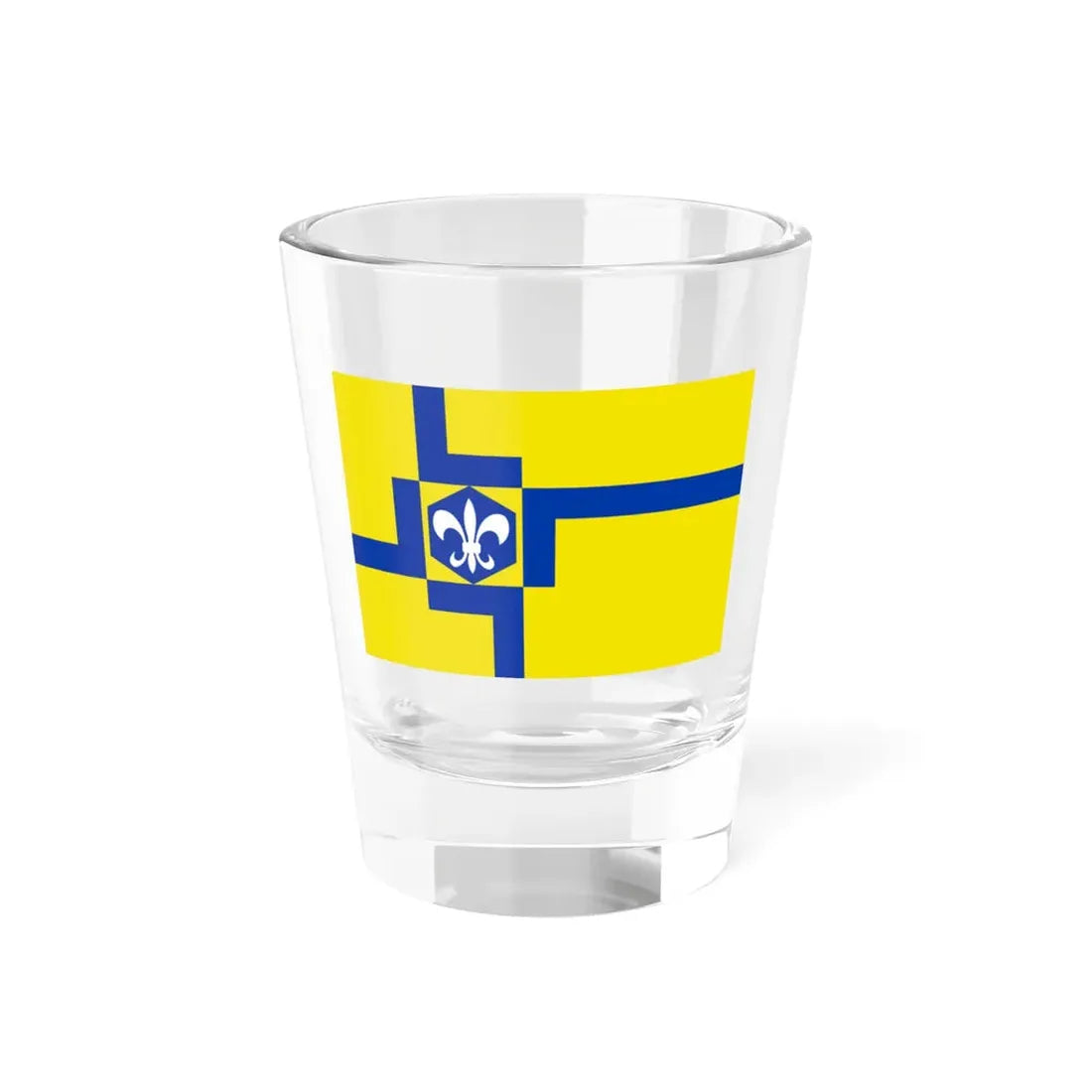Flag of Lelystad the capital of the province of Flevoland Netherlands - Shot Glass 1.5oz 1.5oz - Go Mug Yourself