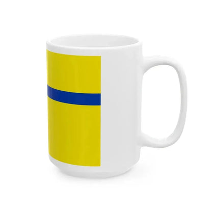 Flag of Lelystad the capital of the province of Flevoland Netherlands - White Coffee Mug - Go Mug Yourself