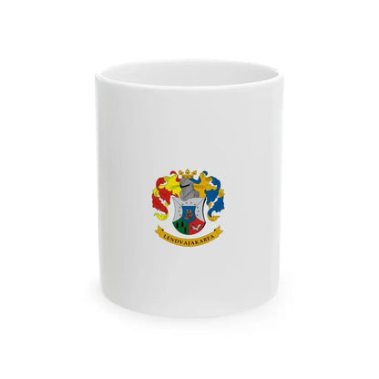 Flag of Lendvajakabfa vertical (Hungary) White Coffee Mug 11oz - Go Mug Yourself