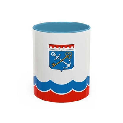 Flag of Leningrad Oblast Russia - Accent Coffee Mug 11oz Light Blue - Go Mug Yourself