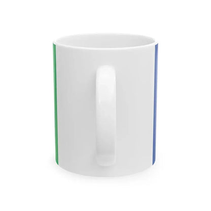Flag of Lentekhi Municipality (Georgia) White Coffee Mug - Go Mug Yourself