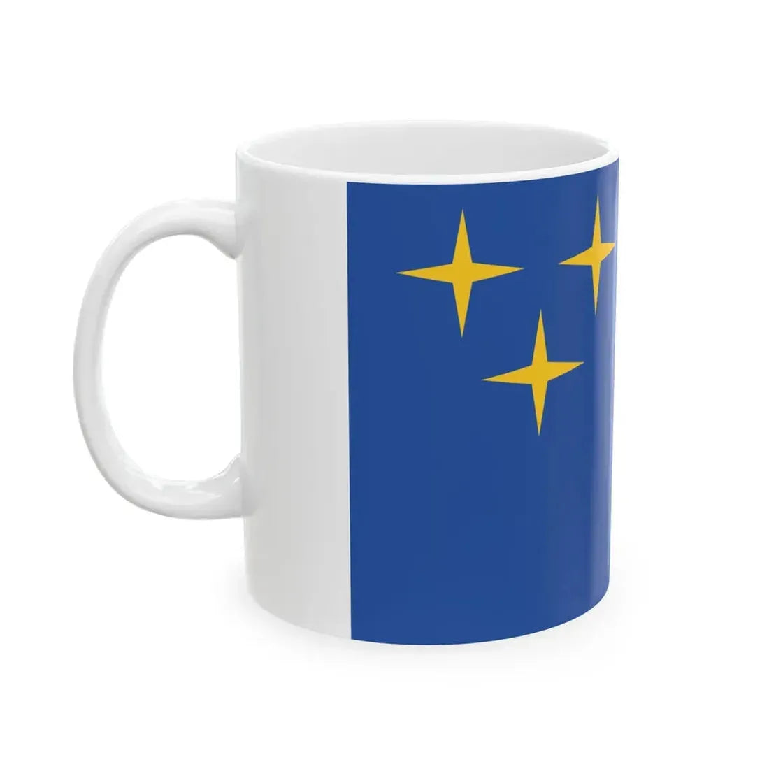 Flag of Lentekhi Municipality (Georgia) White Coffee Mug - Go Mug Yourself