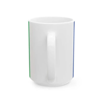Flag of Lentekhi Municipality (Georgia) White Coffee Mug - Go Mug Yourself
