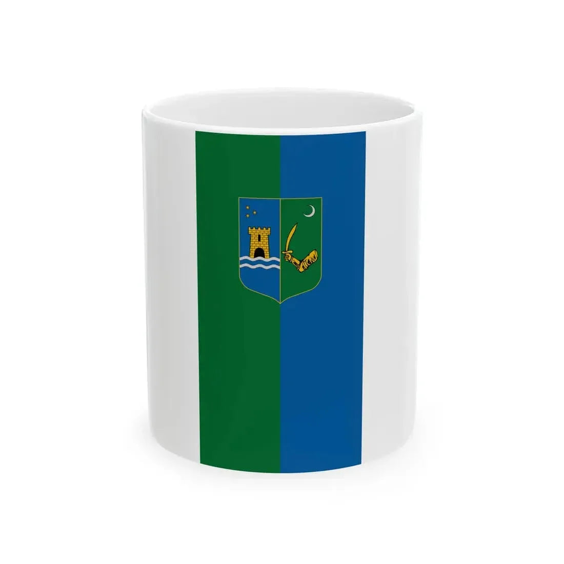 Flag of Lenti (Hungary) White Coffee Mug 11oz - Go Mug Yourself