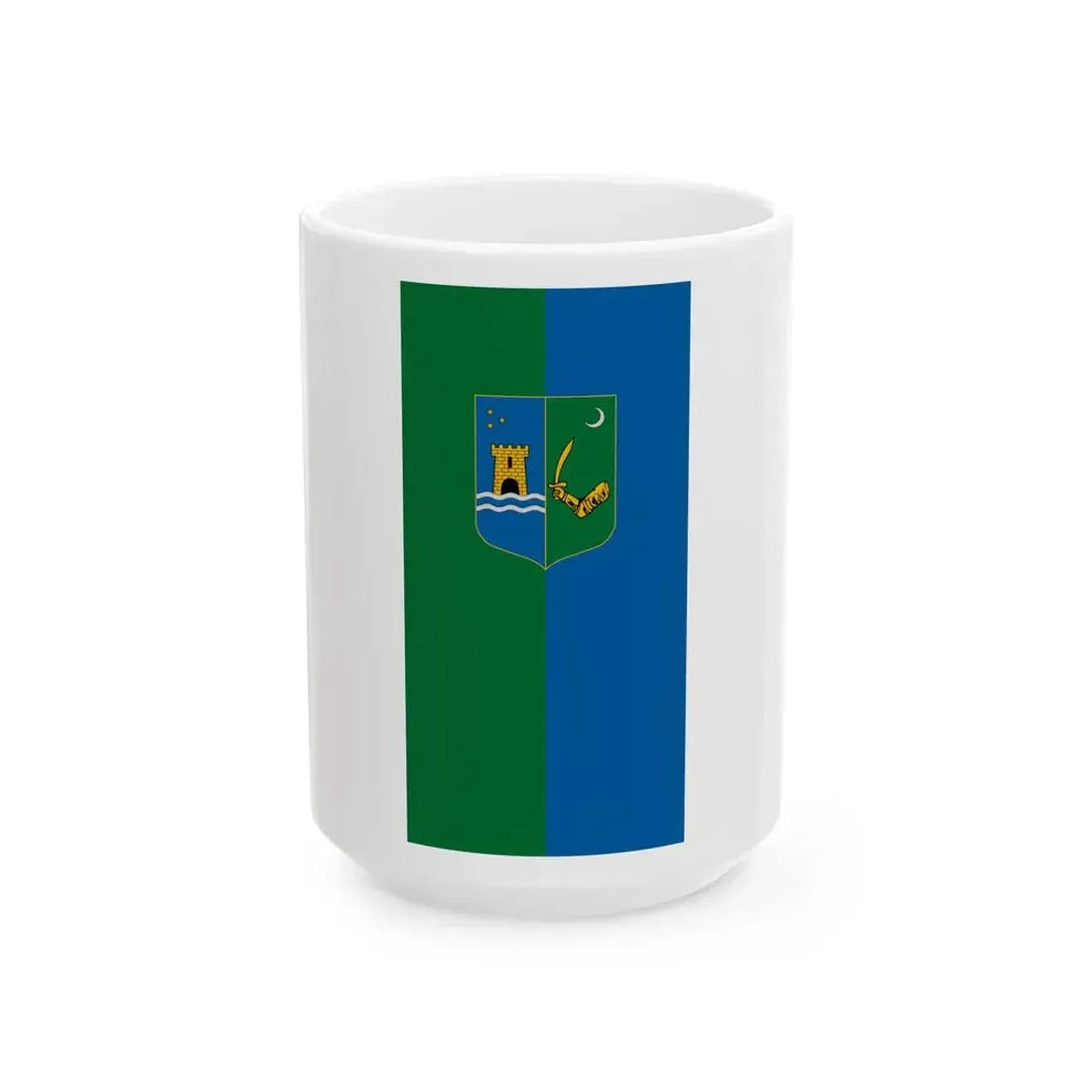 Flag of Lenti (Hungary) White Coffee Mug 15oz - Go Mug Yourself