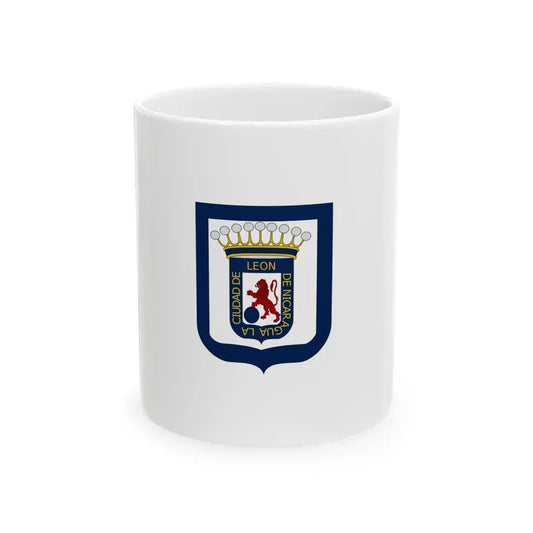 Flag of Leon Nicaragua (Nicaragua) White Coffee Mug 11oz - Go Mug Yourself