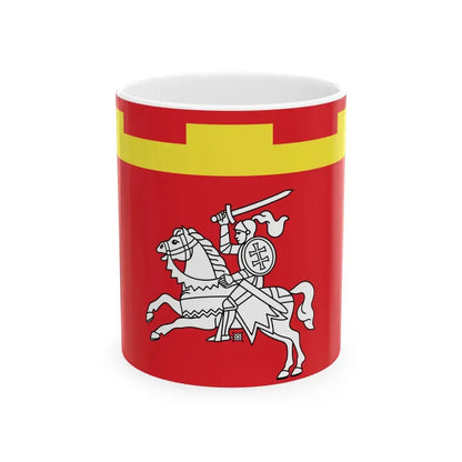 Flag of Lepiel Belarus (Belarus) White Coffee Mug 11oz - Go Mug Yourself