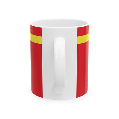 Flag of Lepiel Belarus (Belarus) White Coffee Mug - Go Mug Yourself