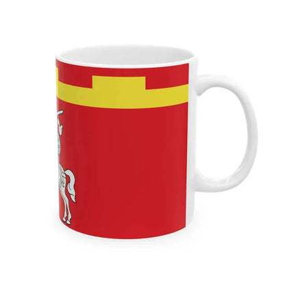 Flag of Lepiel Belarus (Belarus) White Coffee Mug - Go Mug Yourself