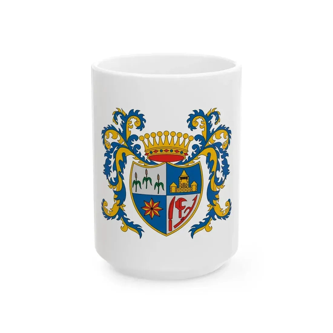 Flag of Lepseny (Hungary) White Coffee Mug 15oz - Go Mug Yourself