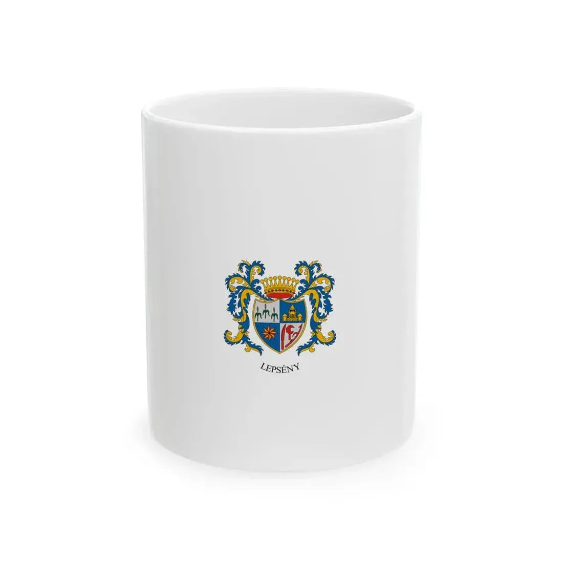 Flag of Lepseny vertical (Hungary) White Coffee Mug 11oz - Go Mug Yourself