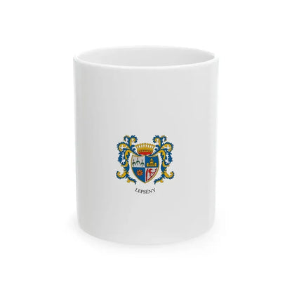 Flag of Lepseny vertical (Hungary) White Coffee Mug 11oz - Go Mug Yourself