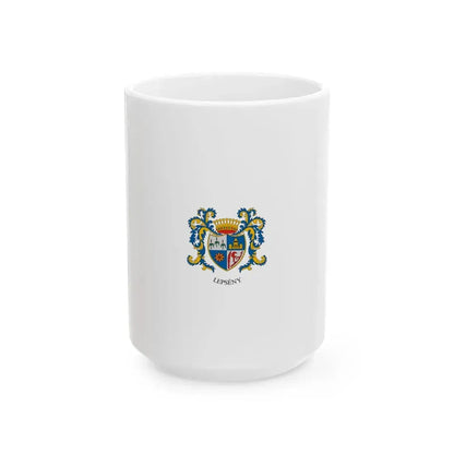 Flag of Lepseny vertical (Hungary) White Coffee Mug 15oz - Go Mug Yourself