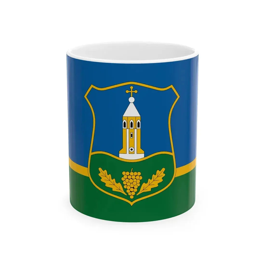 Flag of Lesencefalu (Hungary) White Coffee Mug 11oz - Go Mug Yourself
