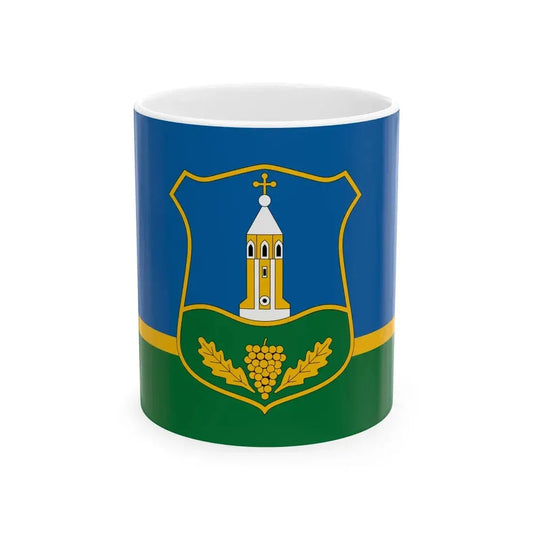 Flag of Lesencefalu (Hungary) White Coffee Mug 11oz - Go Mug Yourself