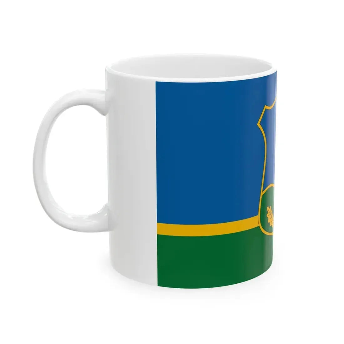 Flag of Lesencefalu (Hungary) White Coffee Mug - Go Mug Yourself