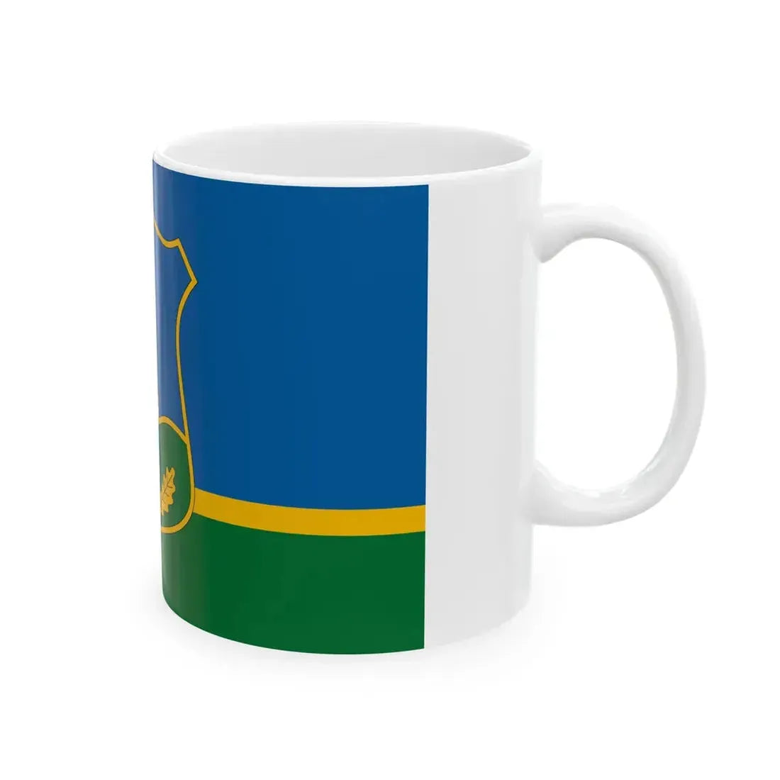 Flag of Lesencefalu (Hungary) White Coffee Mug - Go Mug Yourself