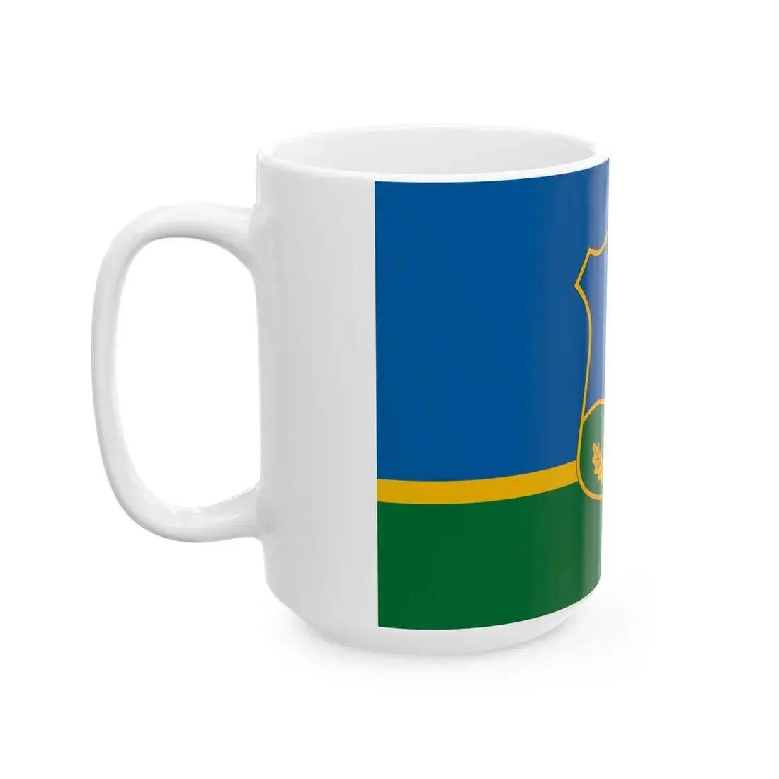 Flag of Lesencefalu (Hungary) White Coffee Mug - Go Mug Yourself