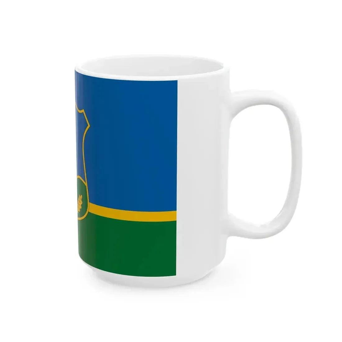 Flag of Lesencefalu (Hungary) White Coffee Mug - Go Mug Yourself