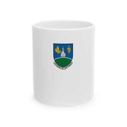 Flag of Lesenceistvand (Hungary) White Coffee Mug 11oz - Go Mug Yourself