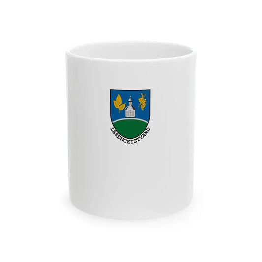 Flag of Lesenceistvand (Hungary) White Coffee Mug 11oz - Go Mug Yourself