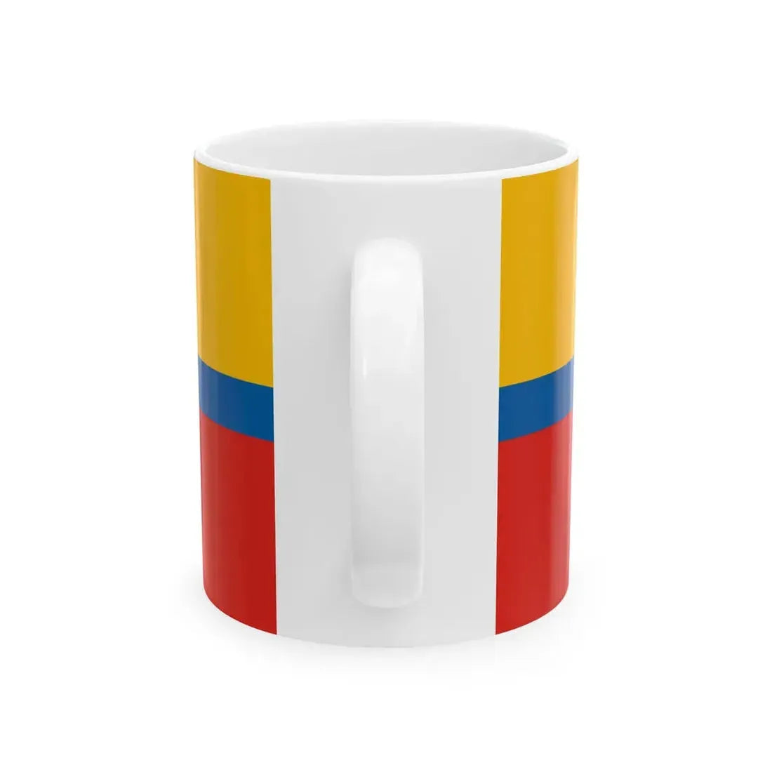 Flag of Lesencetomaj (Hungary) White Coffee Mug - Go Mug Yourself