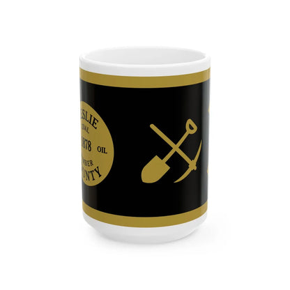 Flag of Leslie County Kentucky (United States) White Coffee Mug 15oz - Go Mug Yourself
