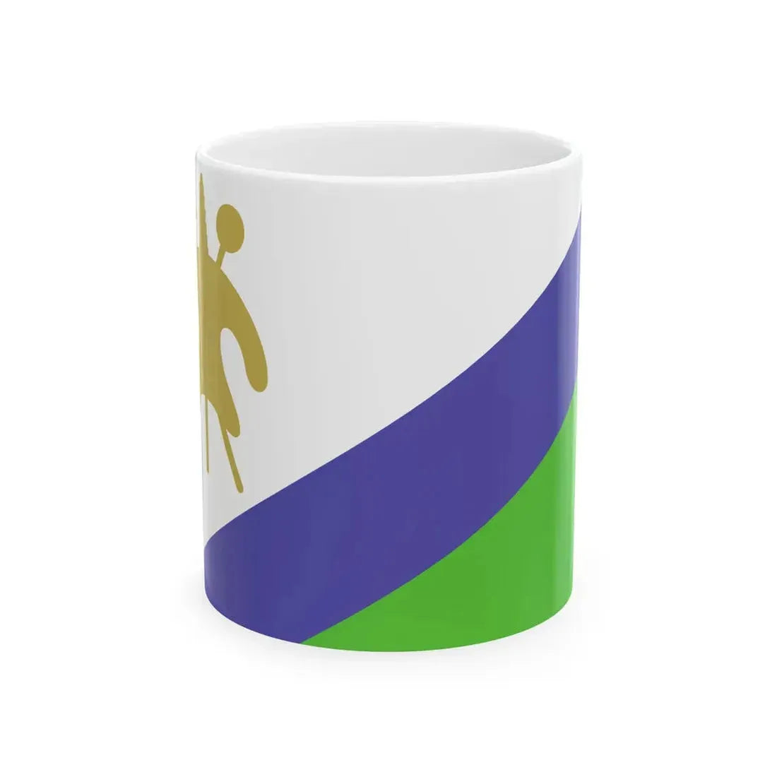 Flag of Lesotho WFB 2000 (Lesotho) White Coffee Mug 11oz - Go Mug Yourself