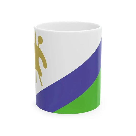 Flag of Lesotho WFB 2000 (Lesotho) White Coffee Mug 11oz - Go Mug Yourself
