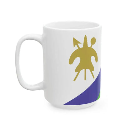 Flag of Lesotho WFB 2000 (Lesotho) White Coffee Mug - Go Mug Yourself